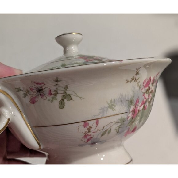 Vintage Theodore Haviland Apple Blossom Cream Sugar Set - Picture 16 of 16